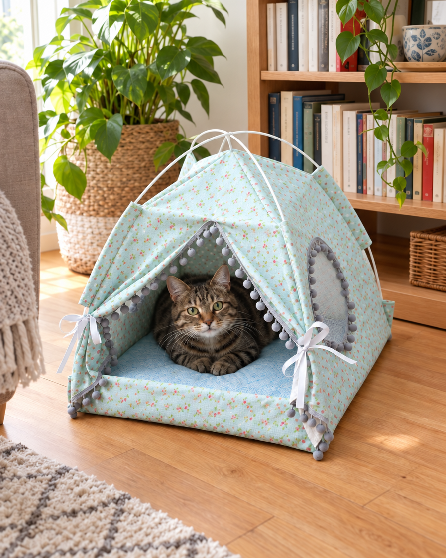 Tente Cabane Petit Camp – coloris Vert clair