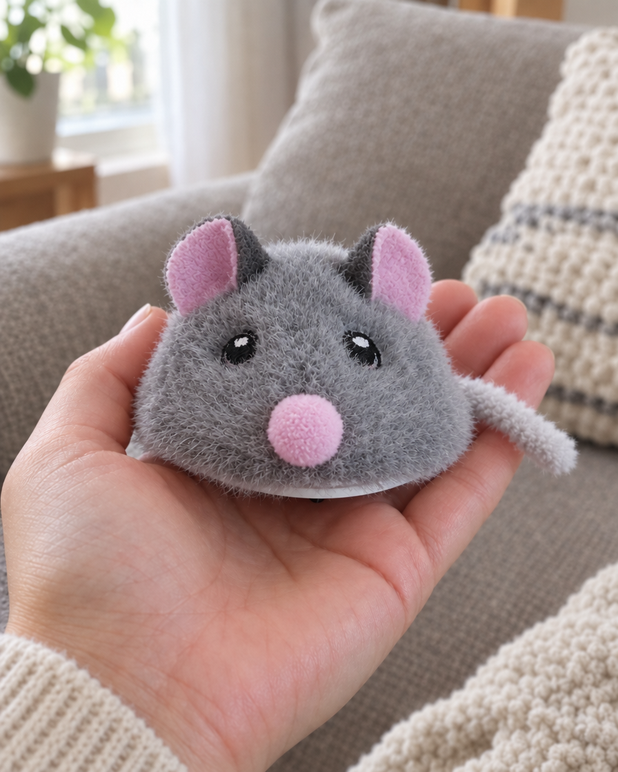 Souris Trotteuse Rechargeable – coloris Gris