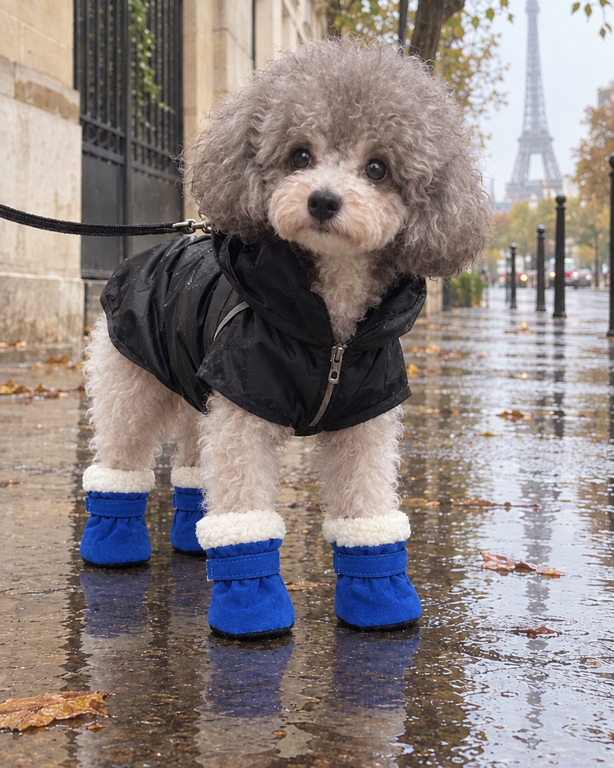 Bottines Polaires Neige (x4) – coloris Bleu
