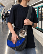 Sac Bandoulière Filet Aéré – coloris Bleu foncé