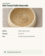 Nid Tressé Paille Naturelle – fiche produit