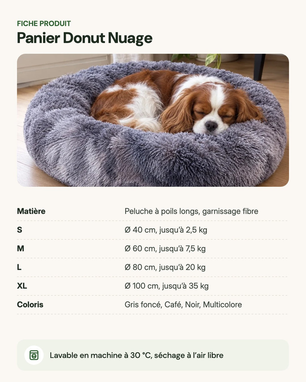Panier Donut Nuage – fiche produit