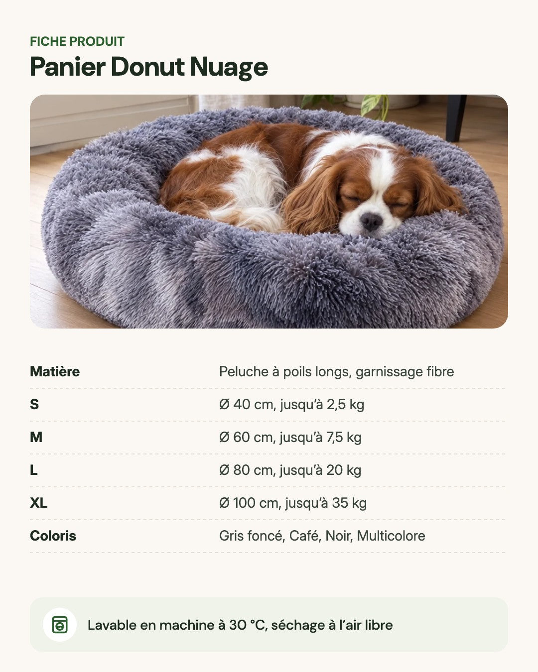 Panier Donut Nuage – fiche produit