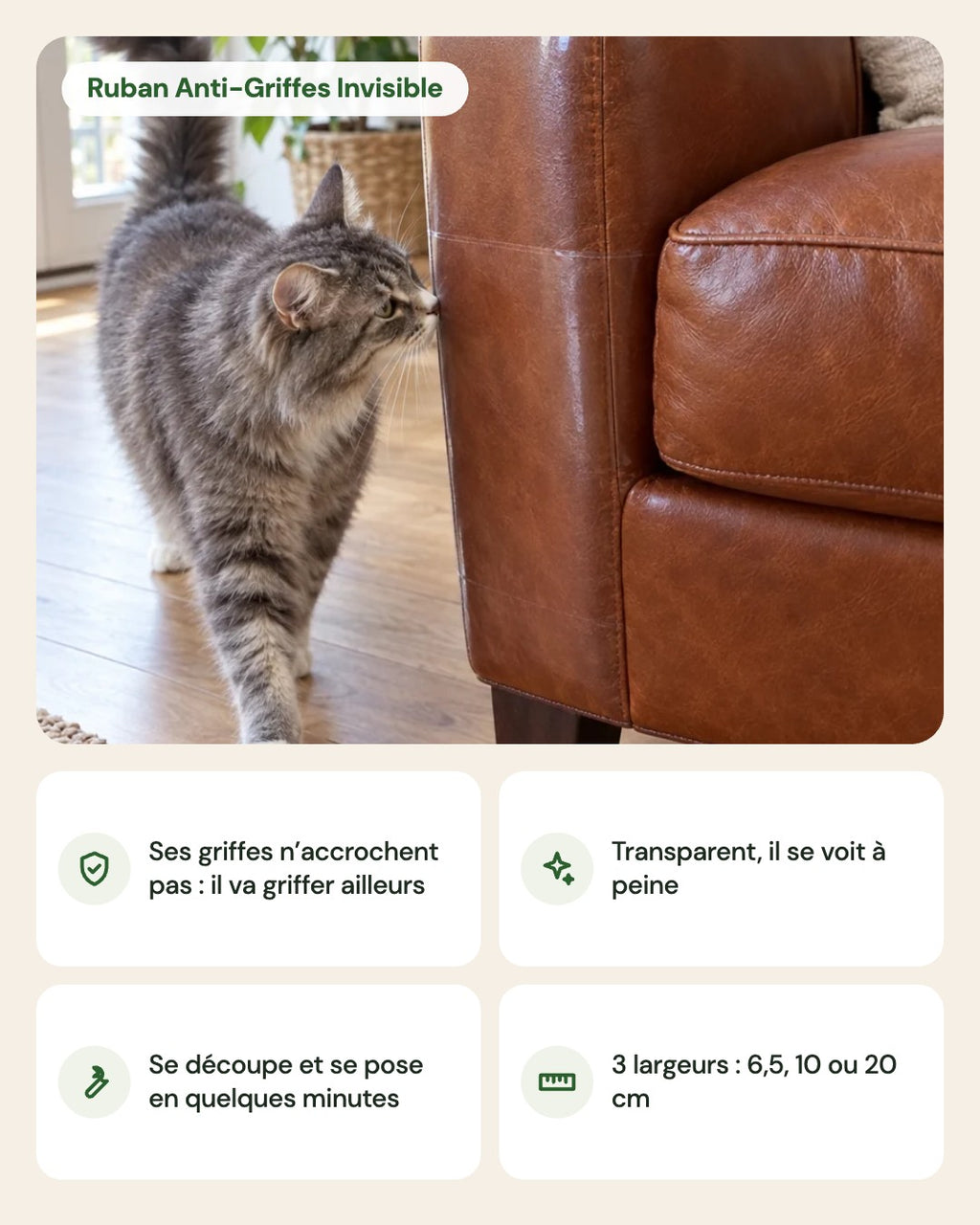 Ruban Anti-Griffes Invisible – points forts