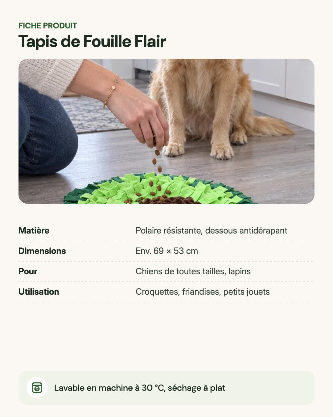 Tapis de Fouille Flair – fiche produit