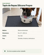 Tapis de Repas Silicone Propre – fiche produit